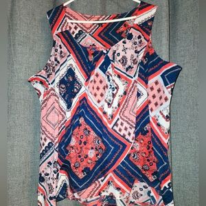 Roz & Ali - 3X - Sleeveless Wrap Blouse